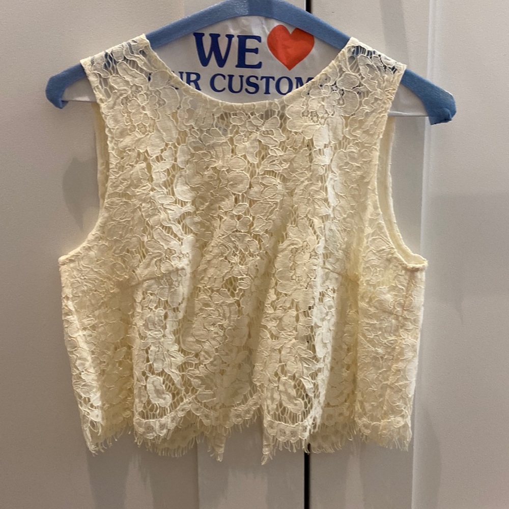 BHLDN lace sleeveless top
